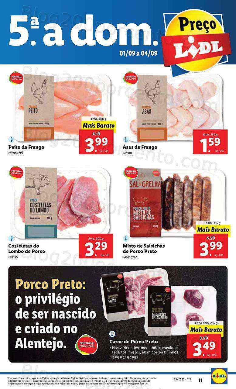 Antevisão Folheto LIDL Promoções de 1 a 4 setembro - quinta a domingo