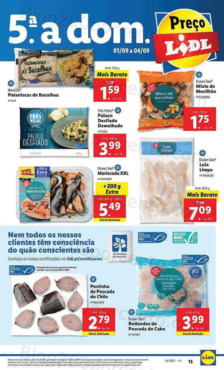 Antevisão Folheto LIDL Promoções de 1 a 4 setembro - quinta a domingo