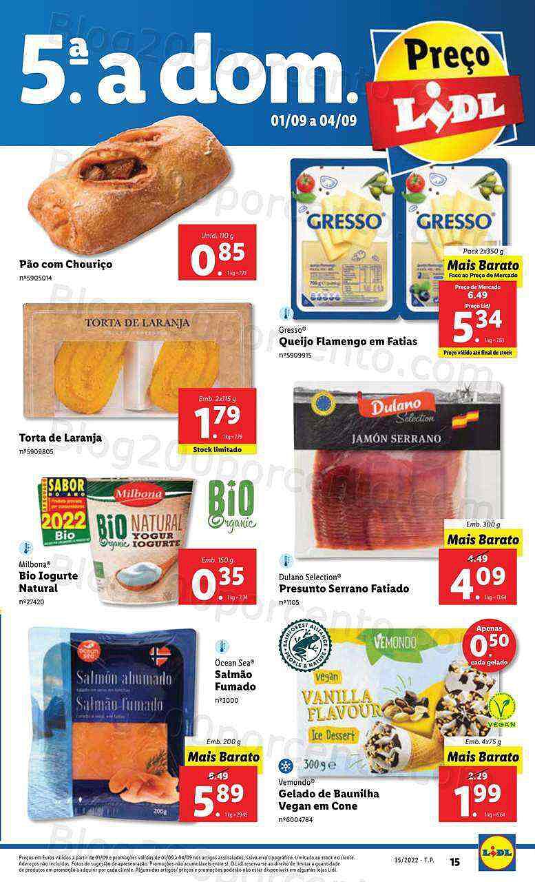 Antevisão Folheto LIDL Promoções de 1 a 4 setembro - quinta a domingo