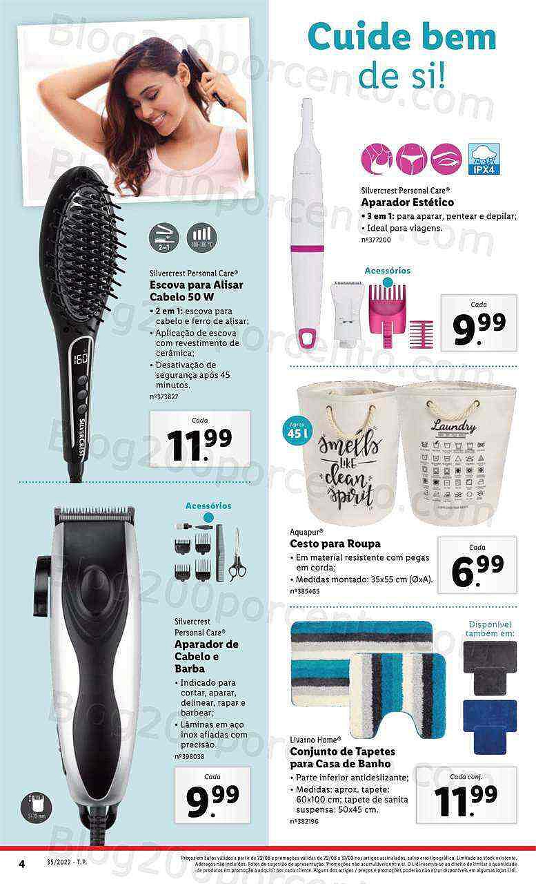 Antevisão Folheto LIDL Bazar Promoções de 29 agosto a 4 setembro