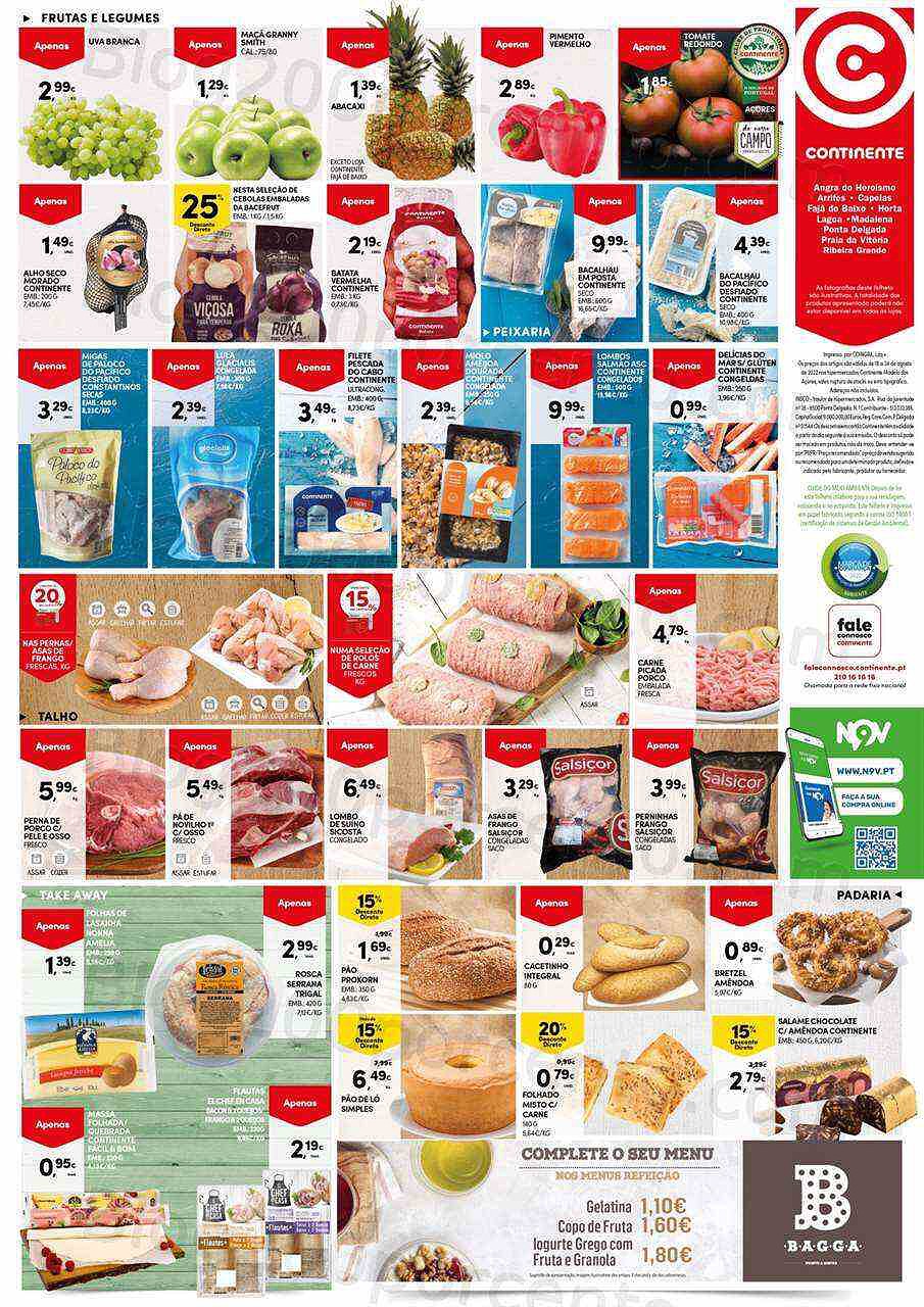 Antevisão Folheto CONTINENTE Açores Promoções de 18 a 24 agosto