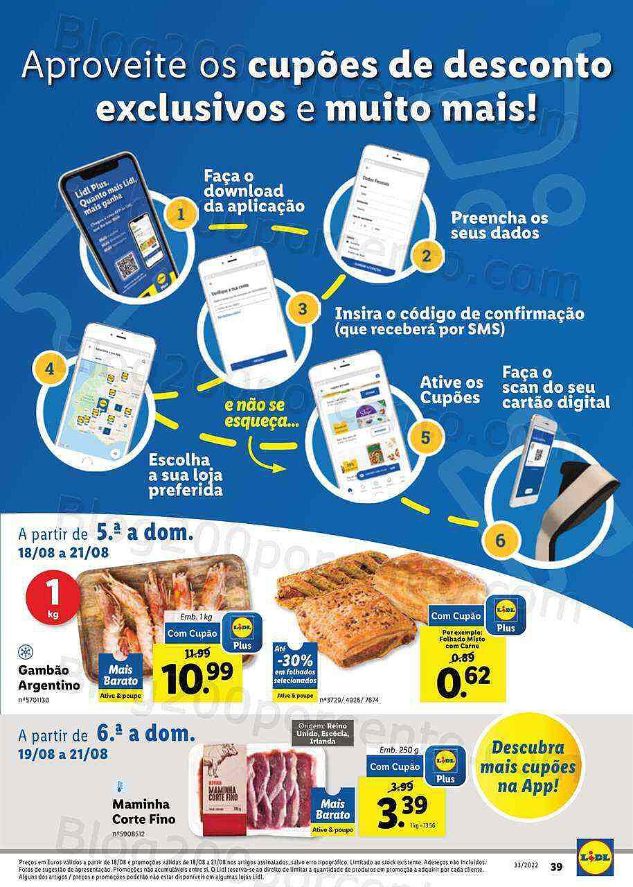 Antevisão Folheto LIDL Abertura Venda Nova Promoções Extra de 18 a 21 agosto