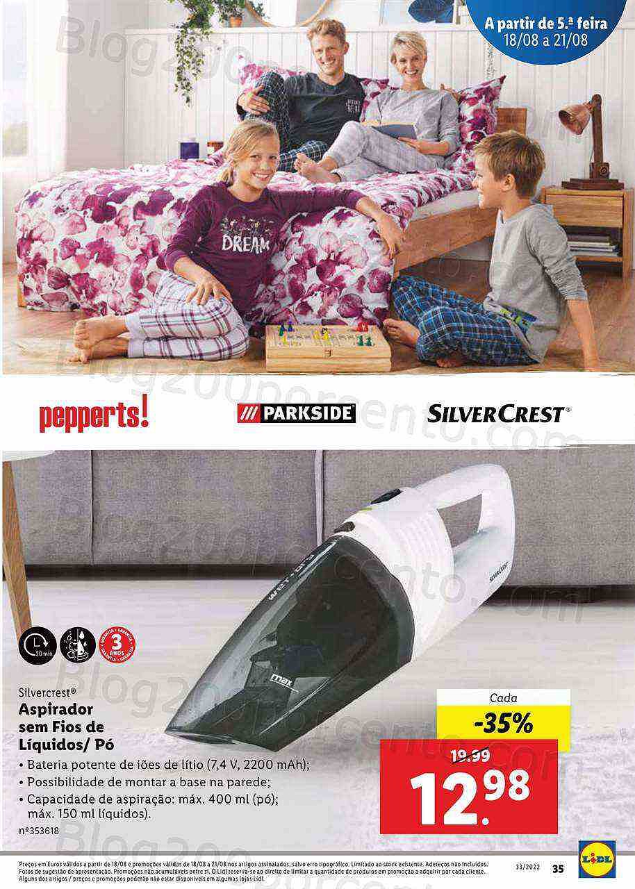 Antevisão Folheto LIDL Abertura Vila das Aves Promoções Extra de 18 a 21 agosto