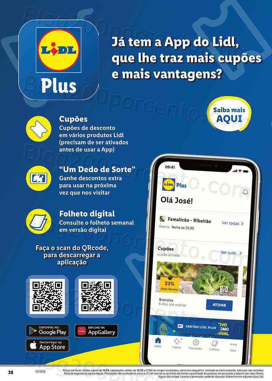 Antevisão Folheto LIDL Abertura Vila das Aves Promoções Extra de 18 a 21 agosto