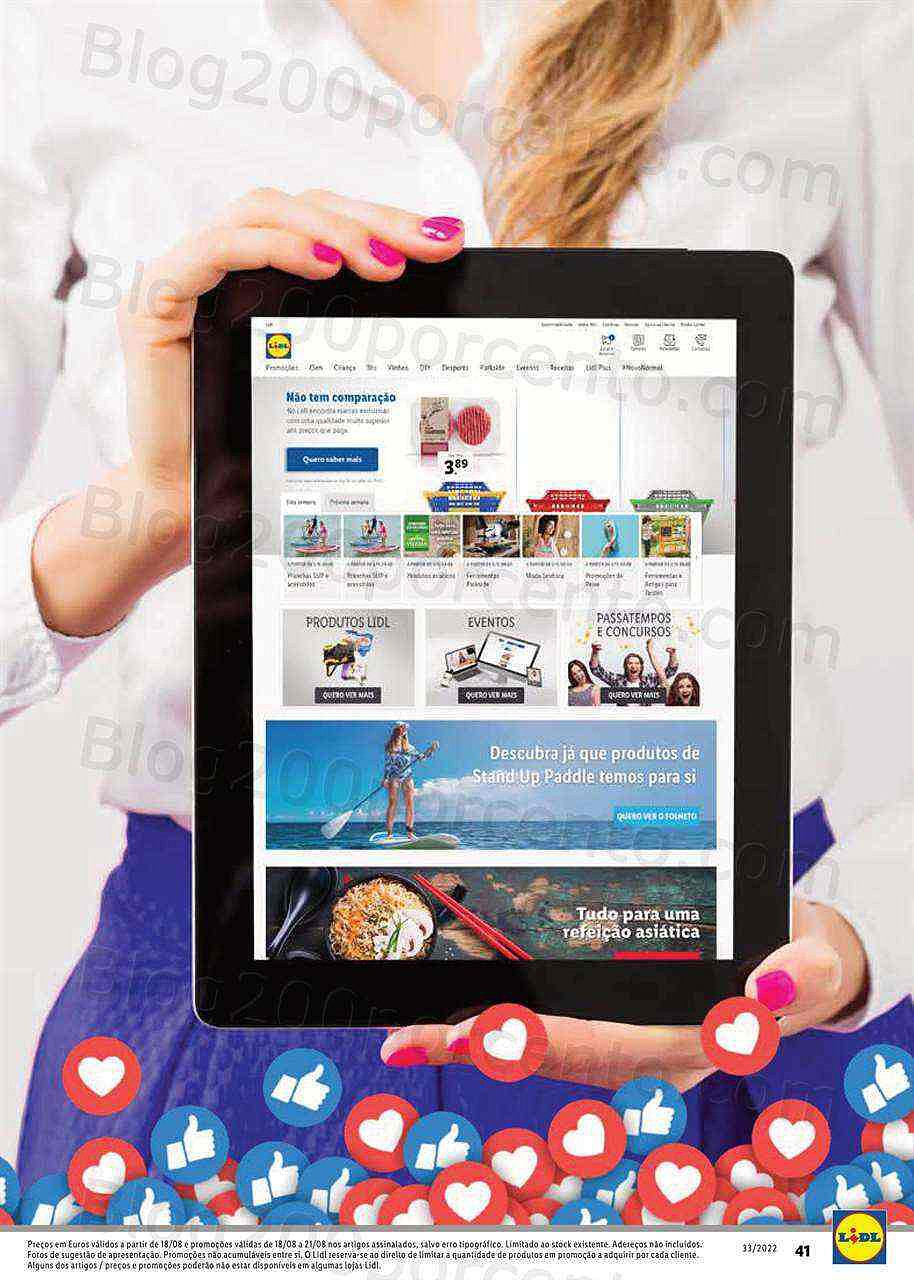 Antevisão Folheto LIDL Abertura Vila das Aves Promoções Extra de 18 a 21 agosto