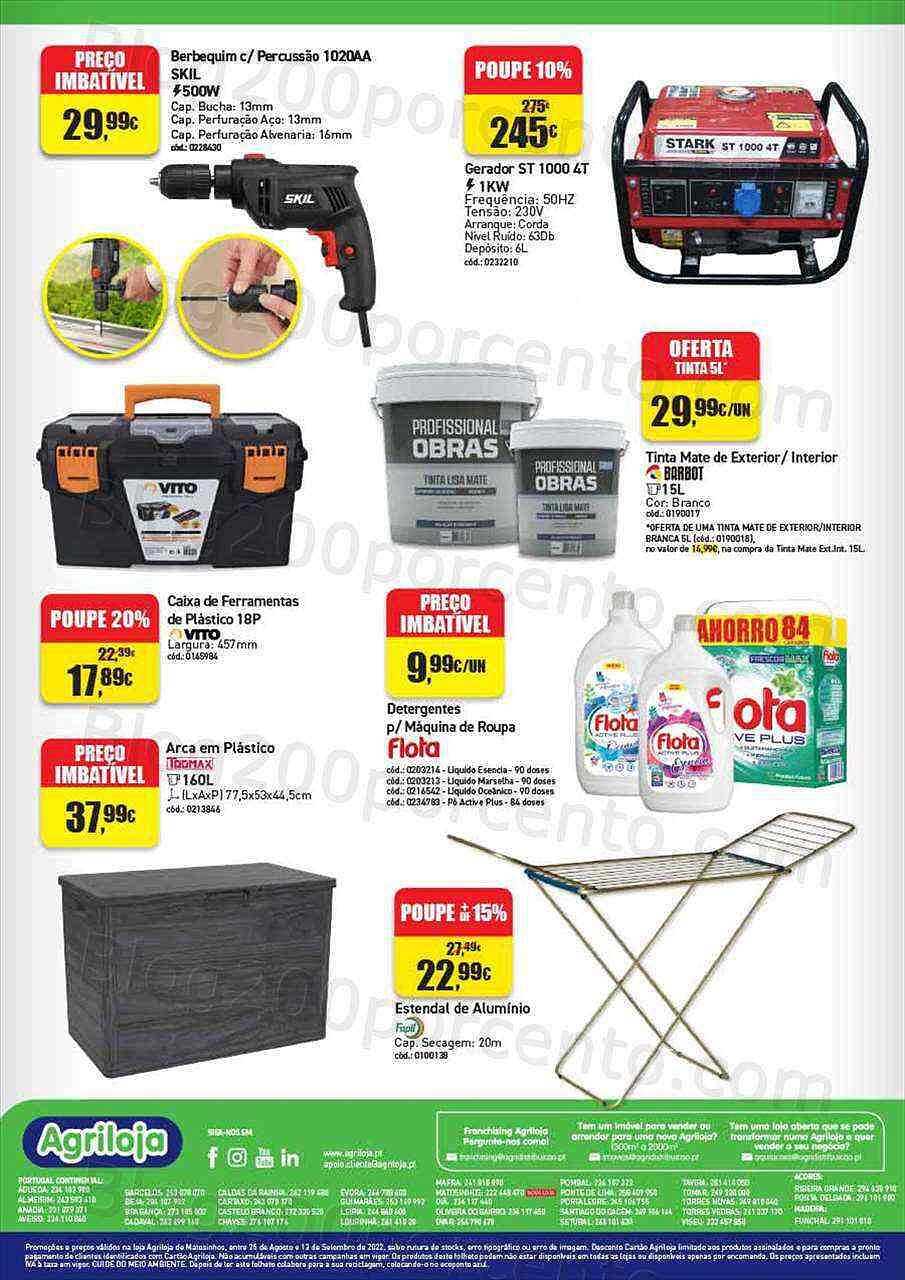 Antevisão Folheto AGRILOJA Aberturas Promoções de 25 agosto a 13 setembro