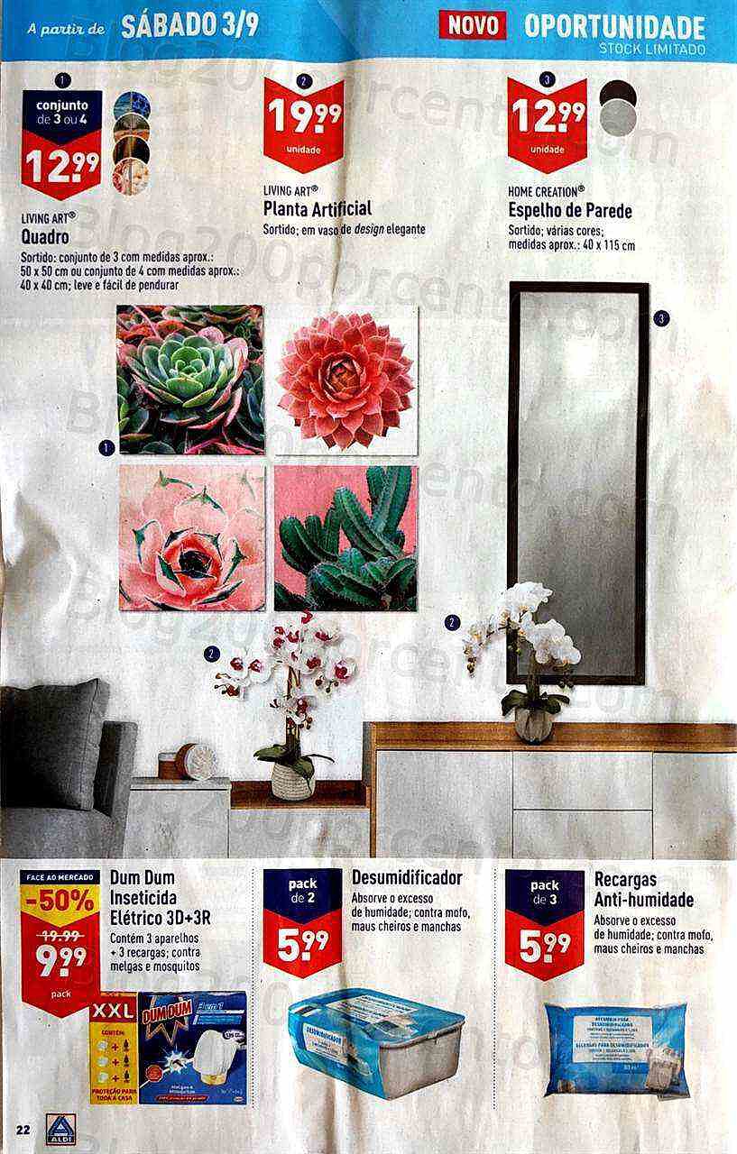 Antevisão Folheto ALDI Bazar Promoções a partir de 3 setembro
