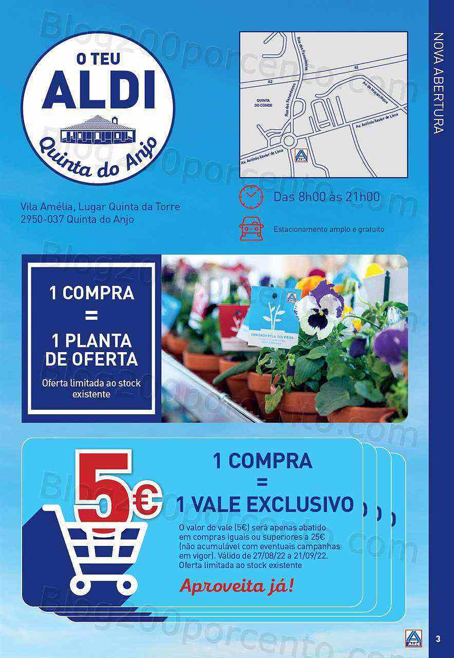 Antevisão Folheto ALDI Aberturas + Saldos Promoções de 26 agosto a 22 setembro