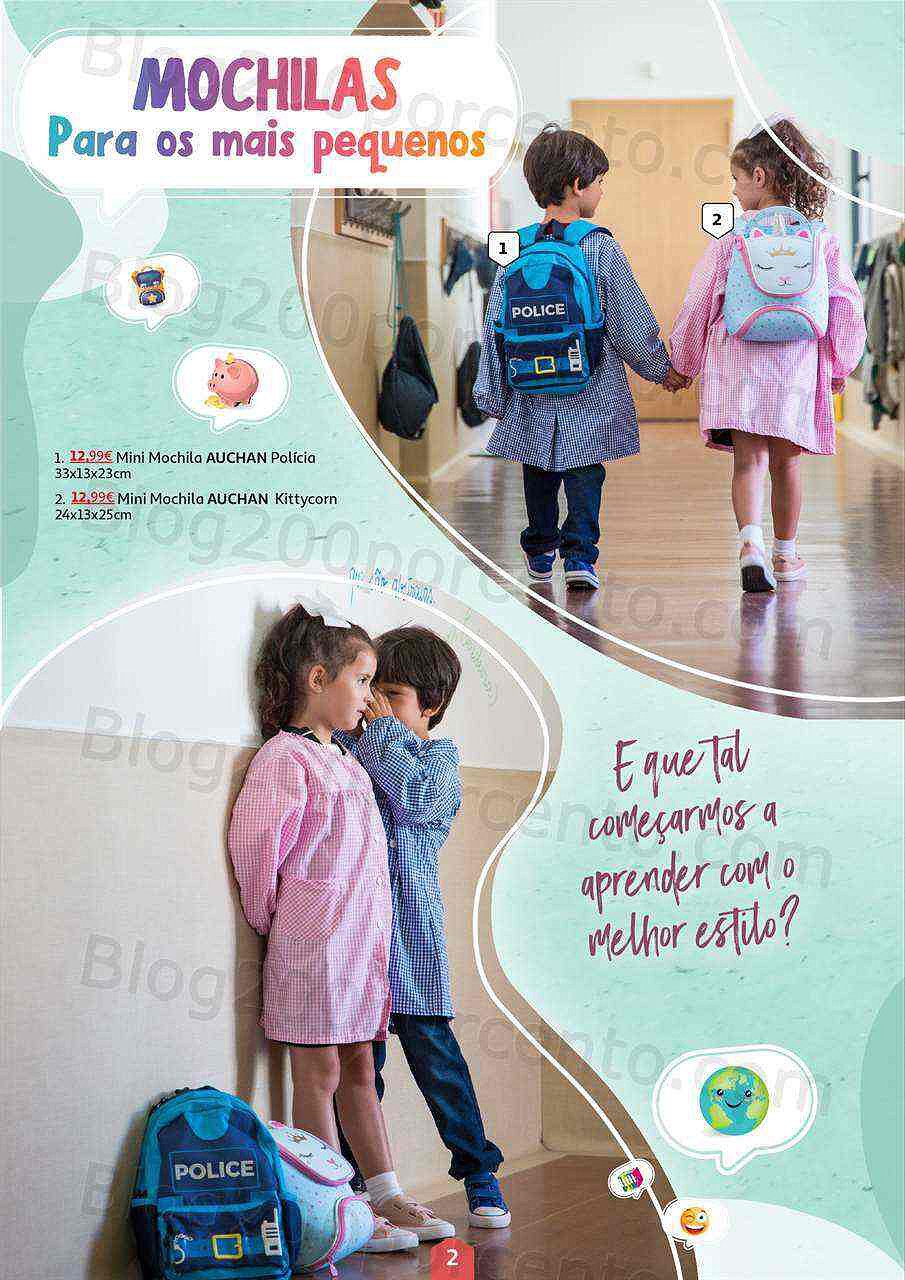 Antevisão Folheto AUCHAN Extra Regresso às Aulas Promoções de 26 agosto a 20 setembro