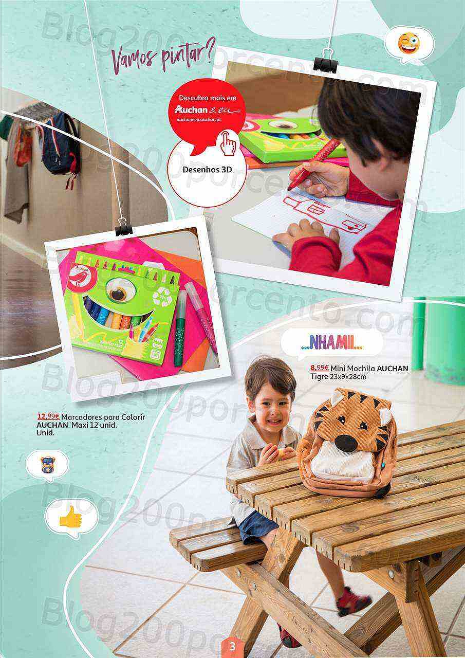 Antevisão Folheto AUCHAN Extra Regresso às Aulas Promoções de 26 agosto a 20 setembro