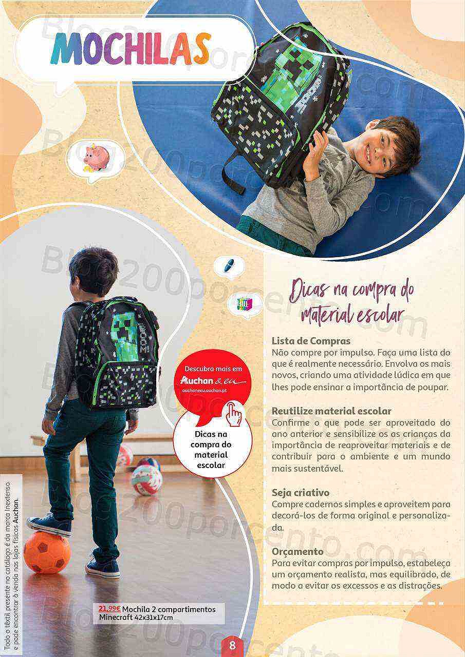 Antevisão Folheto AUCHAN Extra Regresso às Aulas Promoções de 26 agosto a 20 setembro