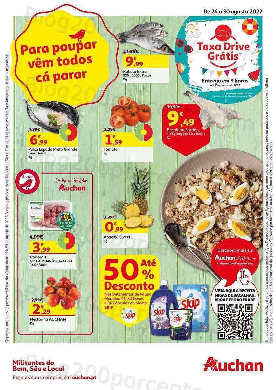 Antevisão Folheto AUCHAN Promoções de 24 a 30 agosto