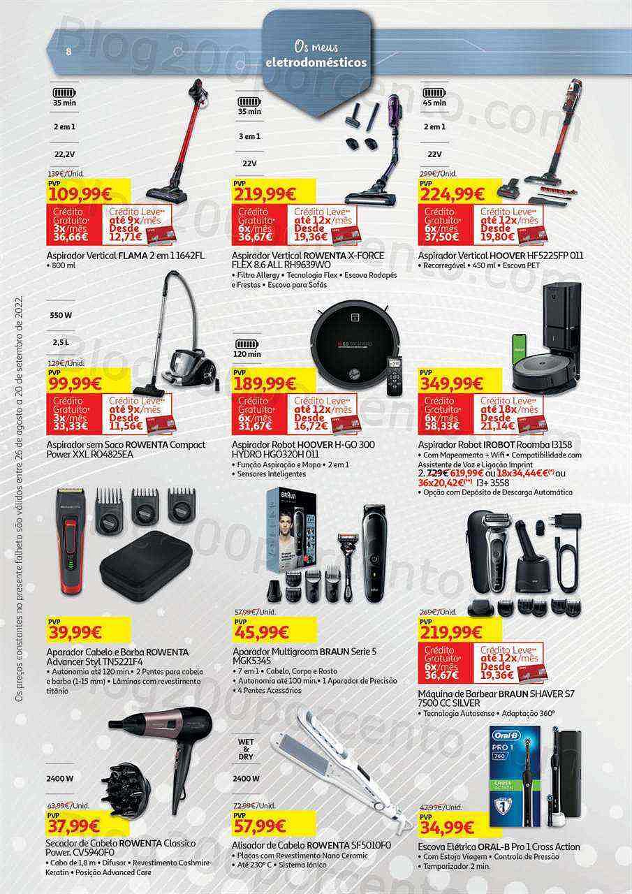 Antevisão Folheto AUCHAN Tecnologia Promoções de 26 agosto a 20 setembro