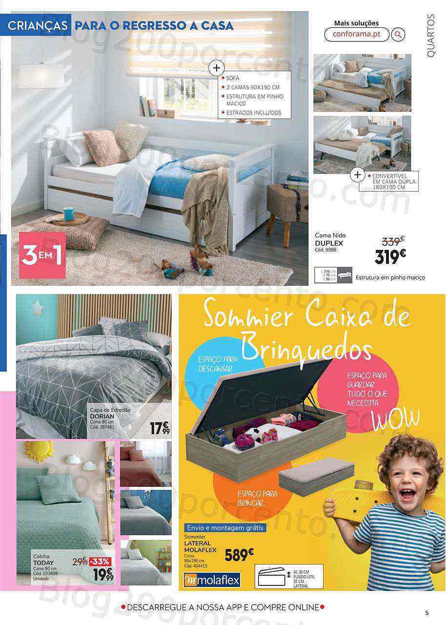 Antevisão Folheto CONFORAMA Regresso a Casa Promoções de 25 agosto a 21 setembro