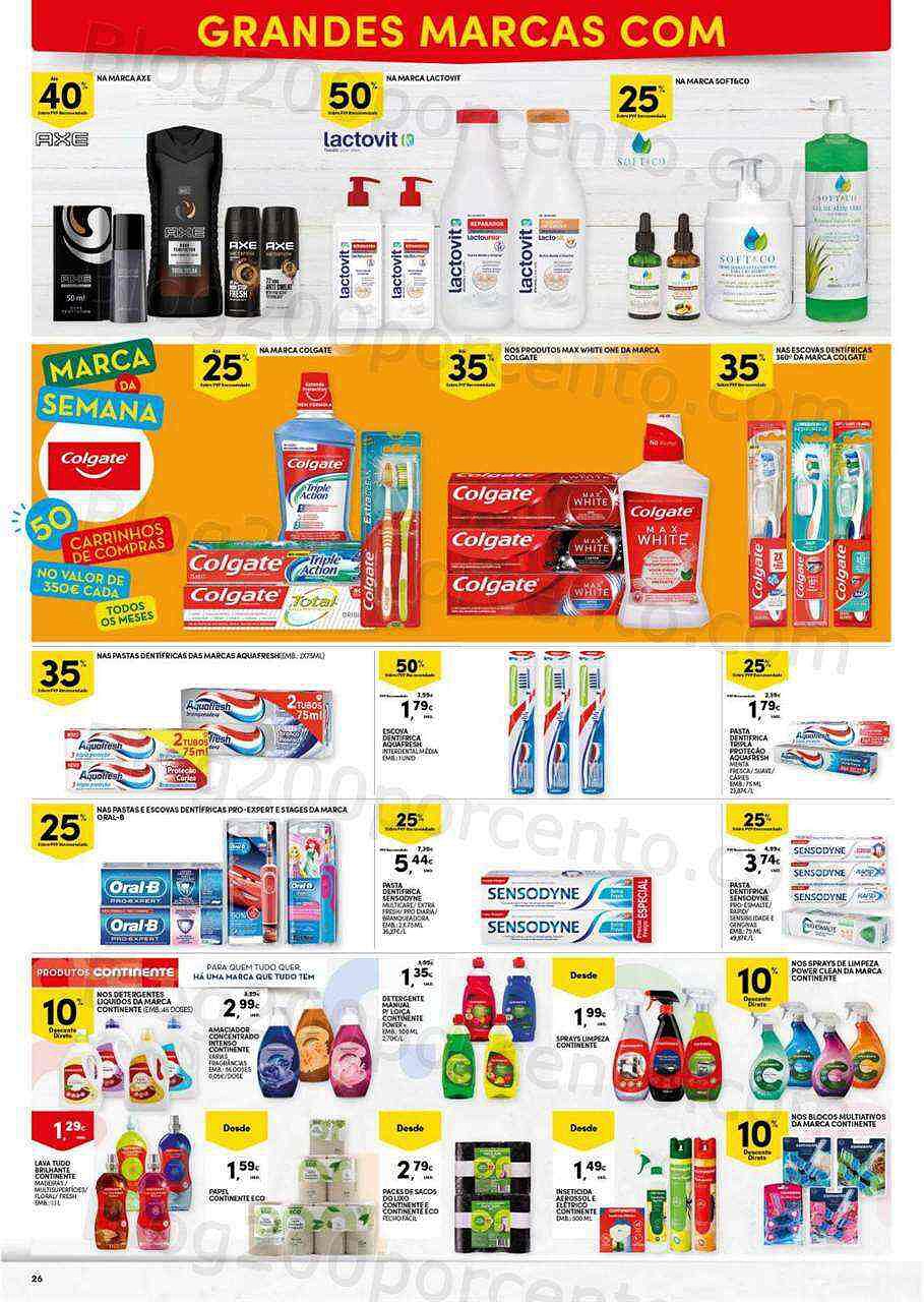 Antevisão Folheto CONTINENTE Higiene e Beleza Promoções de 23 a 29 agosto