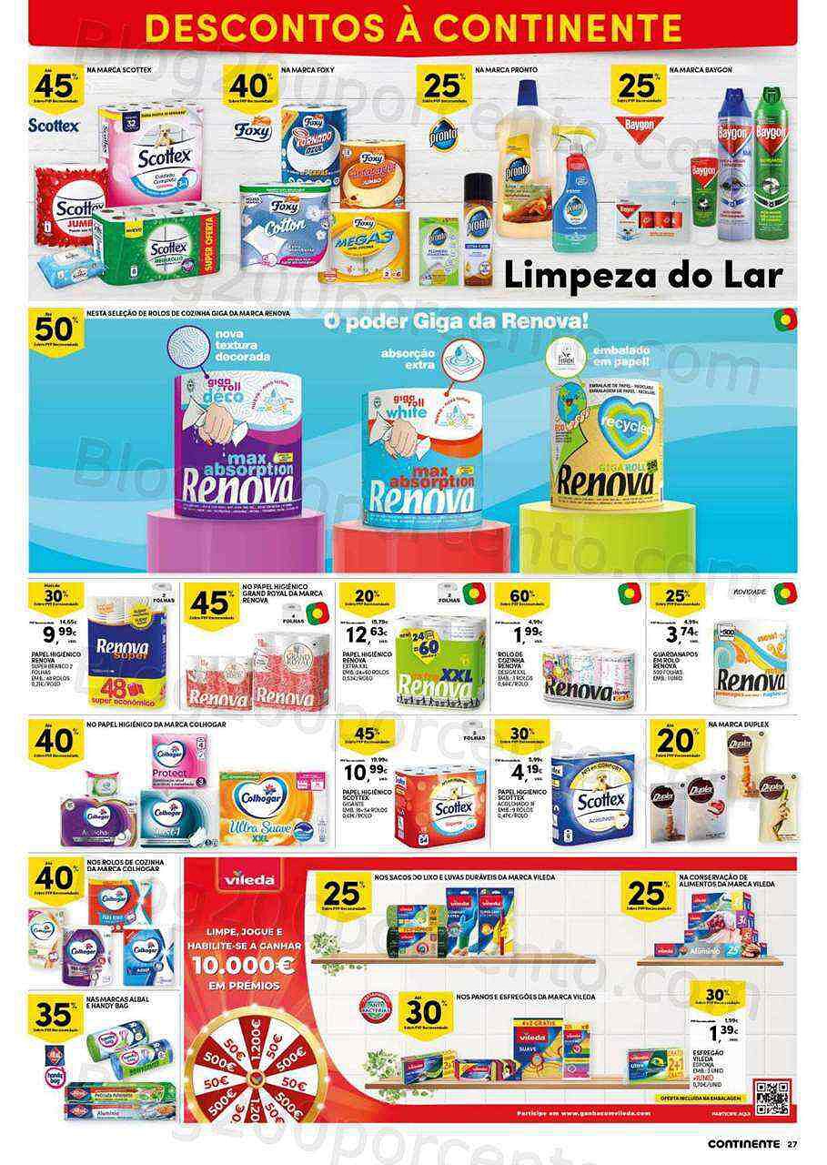 Antevisão Folheto CONTINENTE Higiene e Beleza Promoções de 23 a 29 agosto