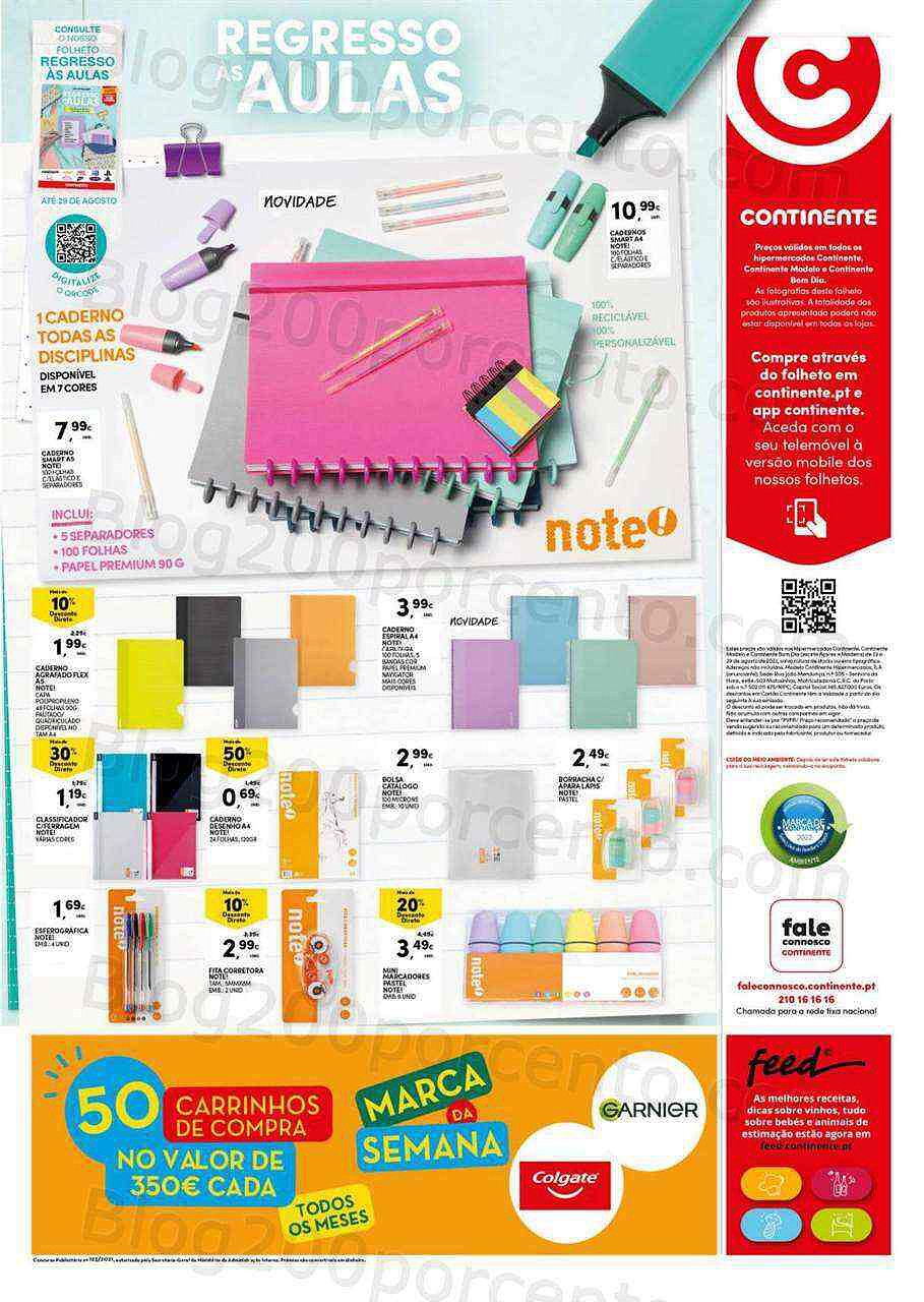 Antevisão Folheto CONTINENTE Hiper - Modelo Promoções de 23 a 29 agosto