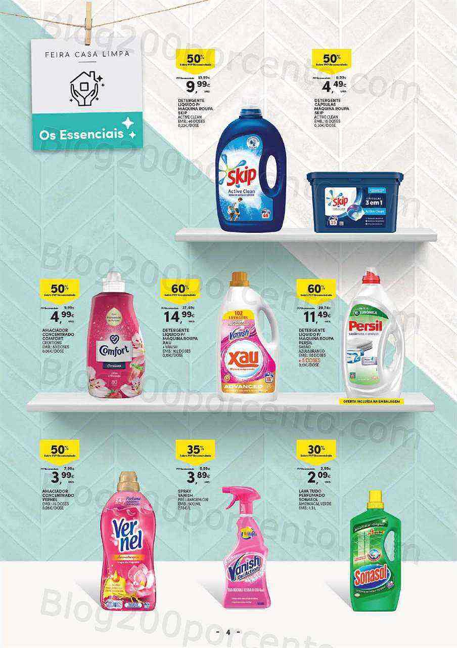 Antevisão Folheto CONTINENTE Casa Limpa Promoções de 23 agosto a 4 setembro
