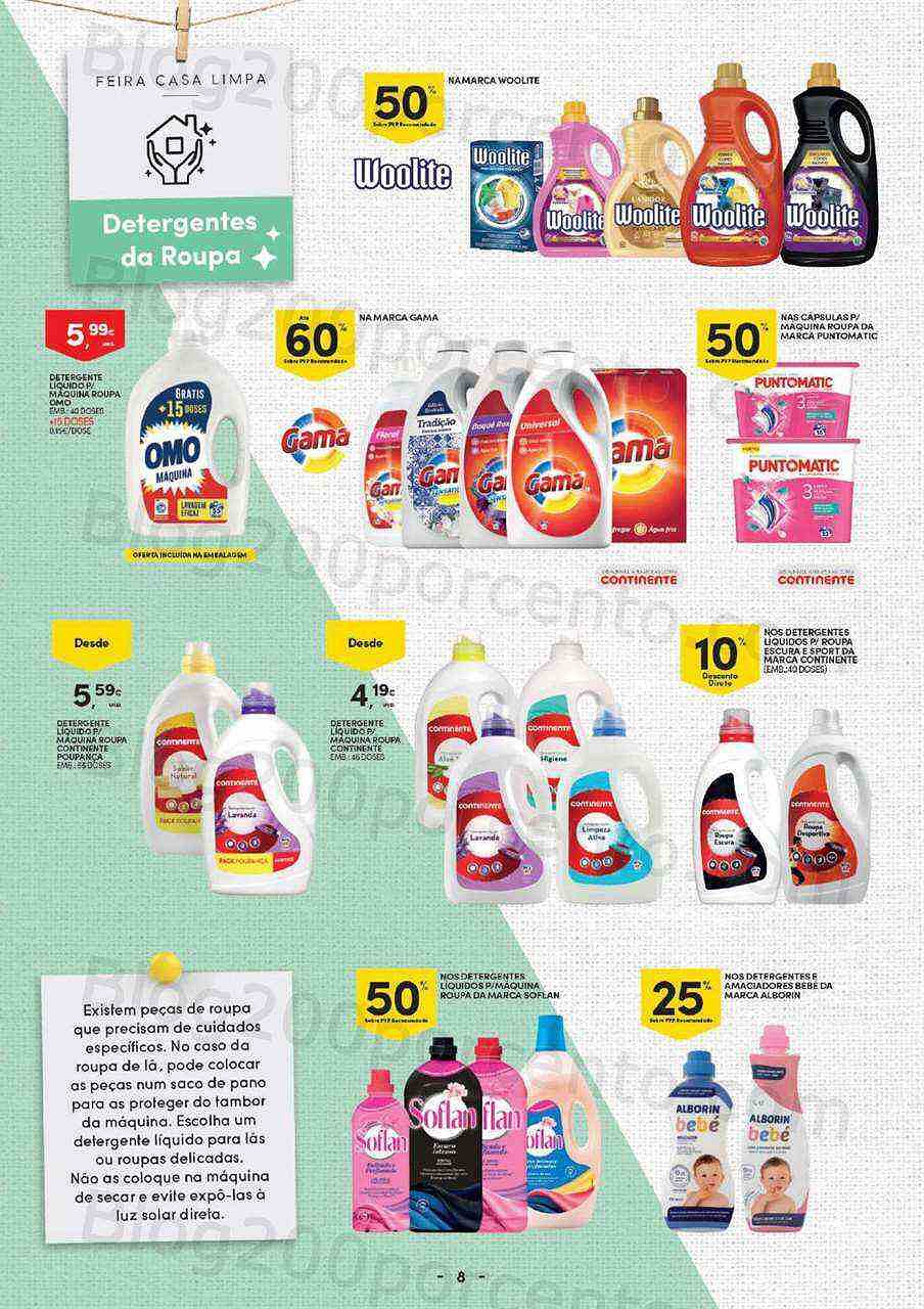 Antevisão Folheto CONTINENTE Casa Limpa Promoções de 23 agosto a 4 setembro