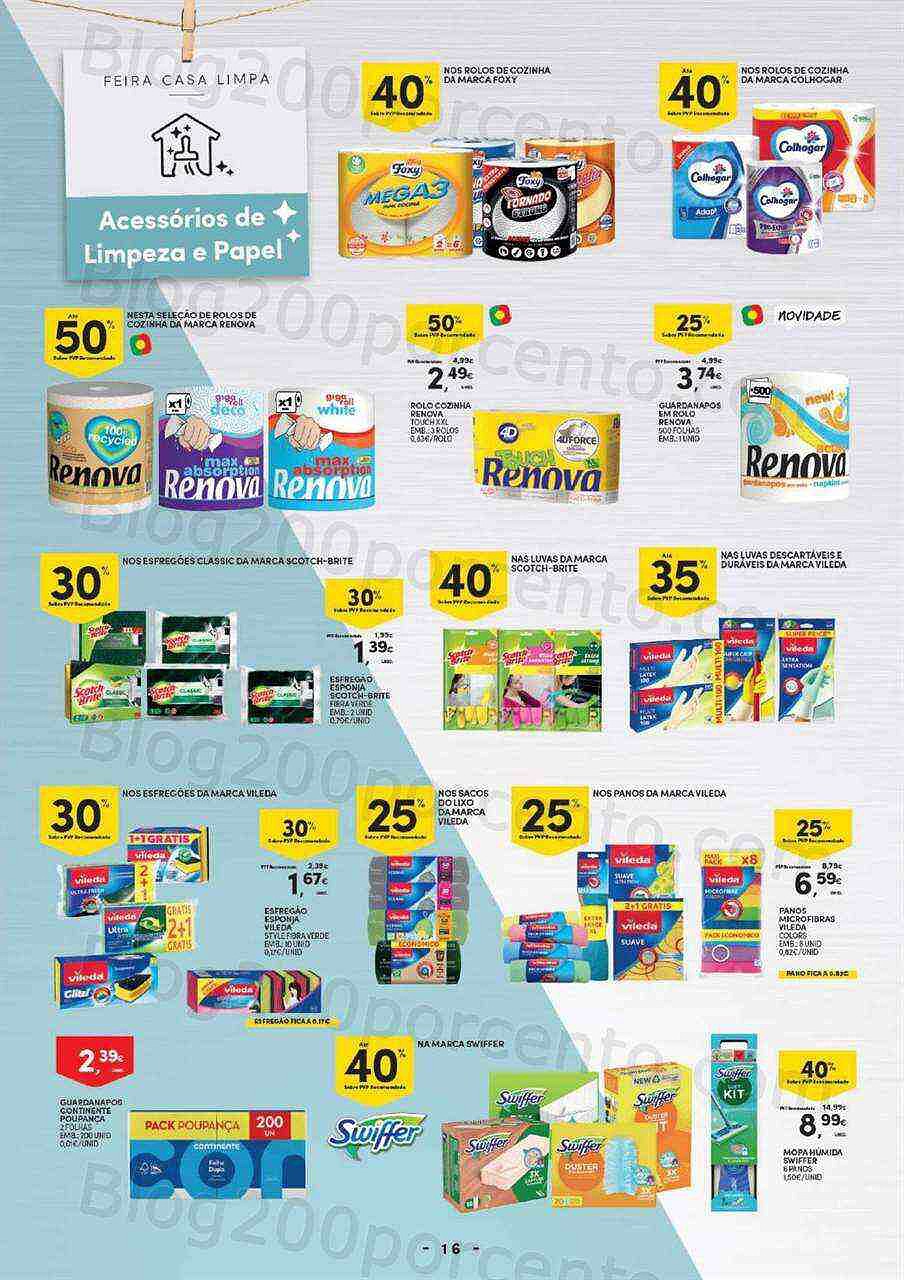 Antevisão Folheto CONTINENTE Casa Limpa Promoções de 23 agosto a 4 setembro