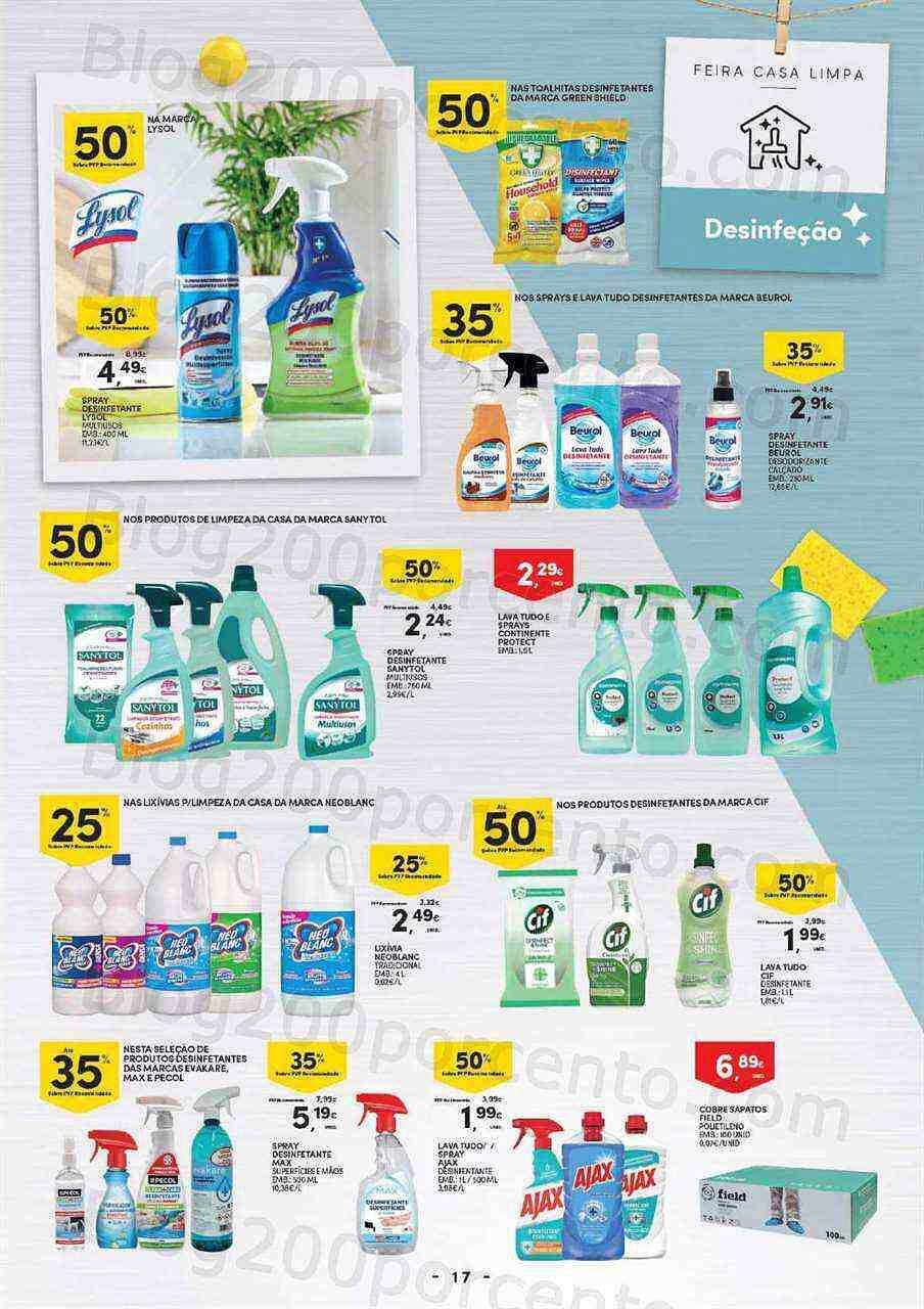 Antevisão Folheto CONTINENTE Casa Limpa Promoções de 23 agosto a 4 setembro