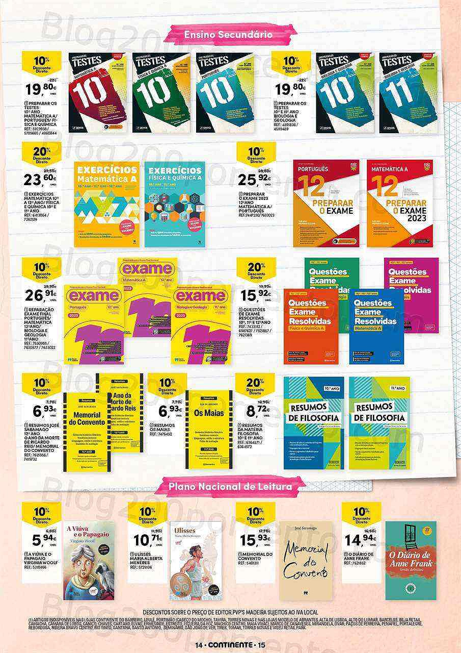 Antevisão Folheto CONTINENTE Regresso às Aulas Promoções de 30 agosto a 18 setembro