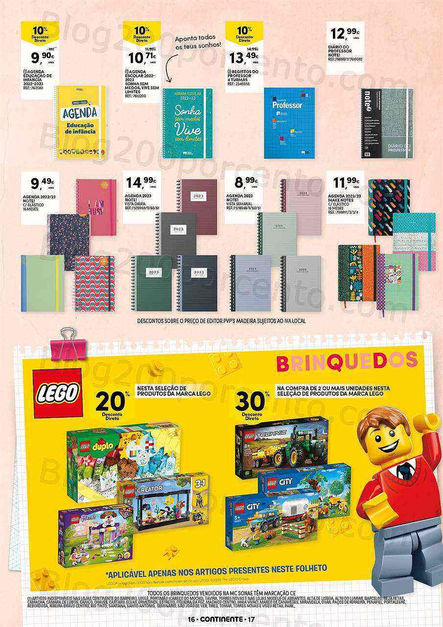 Antevisão Folheto CONTINENTE Regresso às Aulas Promoções de 30 agosto a 18 setembro