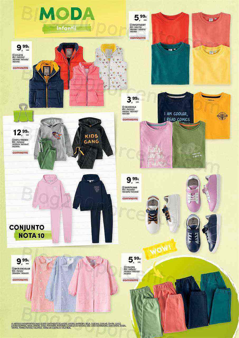 Antevisão Folheto CONTINENTE Regresso às Aulas Promoções de 30 agosto a 18 setembro