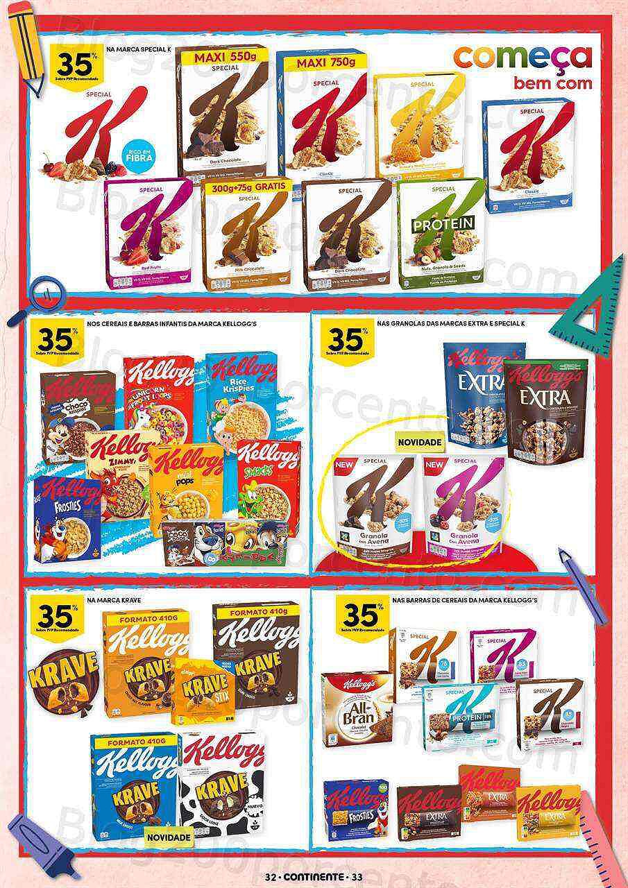 Antevisão Folheto CONTINENTE Regresso às Aulas Promoções de 30 agosto a 18 setembro