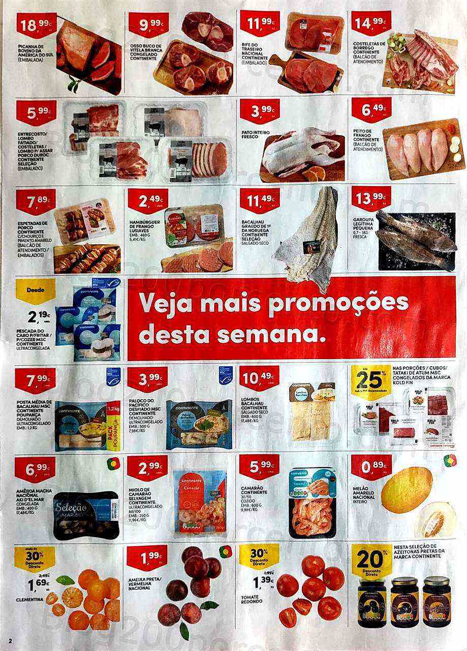 Antevisão Folheto CONTINENTE Promoções Fim de Semana - 26 a 29 agosto
