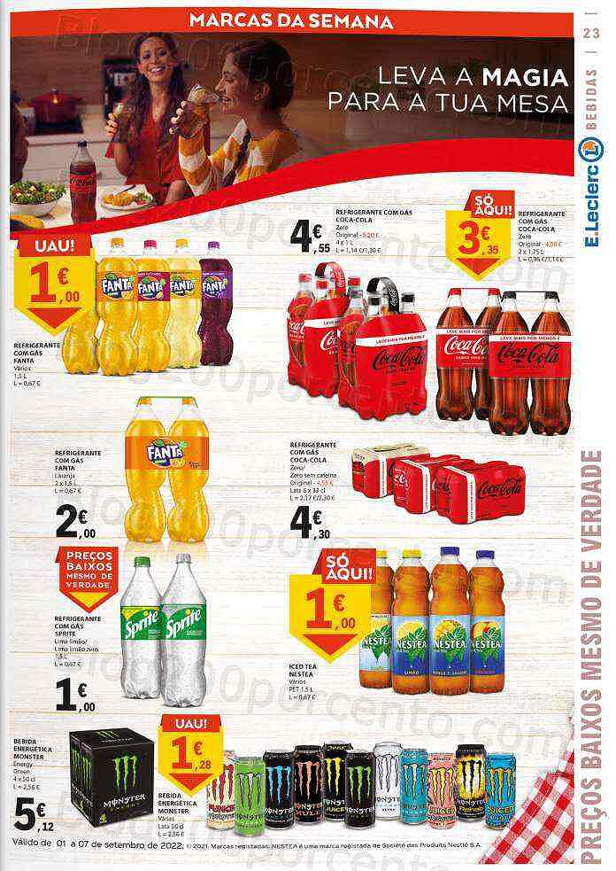 Antevisão Folheto E-LECLERC Promoções de 1 a 7 setembro