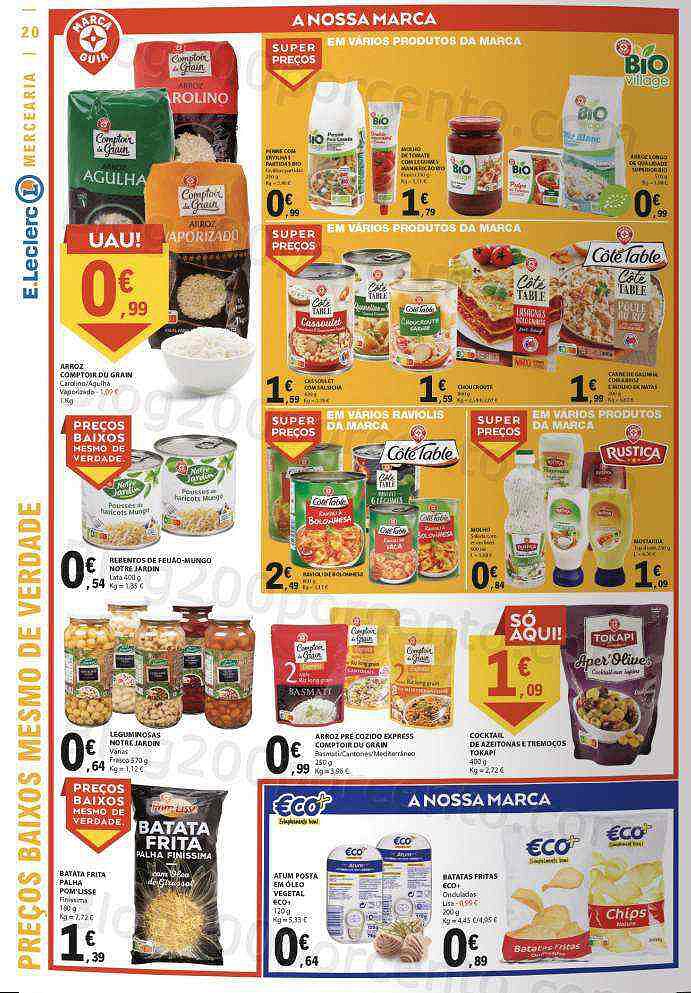 Antevisão Folheto E-LECLERC Promoções de 25 agosto a 31 agosto