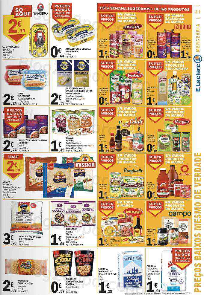 Antevisão Folheto E-LECLERC Promoções de 25 agosto a 31 agosto