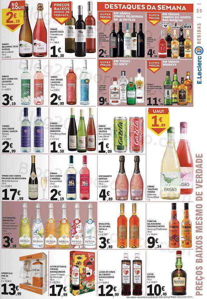 Antevisão Folheto E-LECLERC Promoções de 25 agosto a 31 agosto