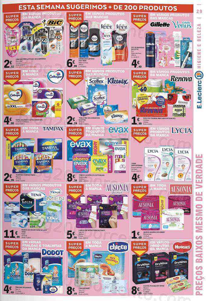 Antevisão Folheto E-LECLERC Promoções de 25 agosto a 31 agosto