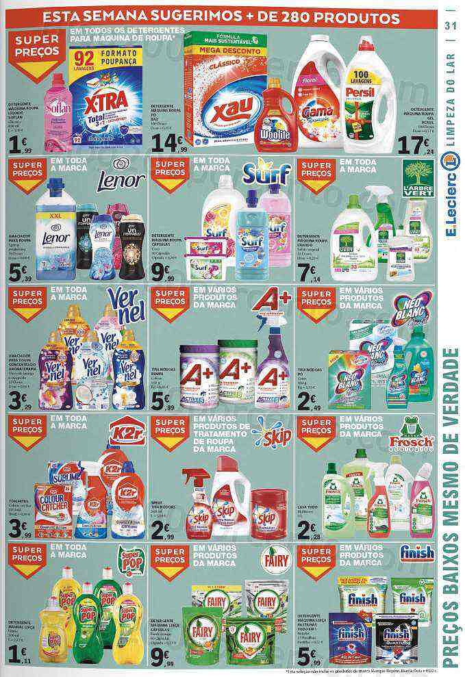 Antevisão Folheto E-LECLERC Promoções de 25 agosto a 31 agosto