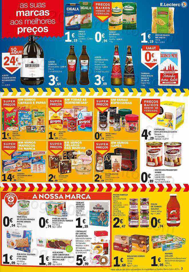Antevisão Folheto E-LECLERC Promoções Fim de Semana - 26 a 28 agosto