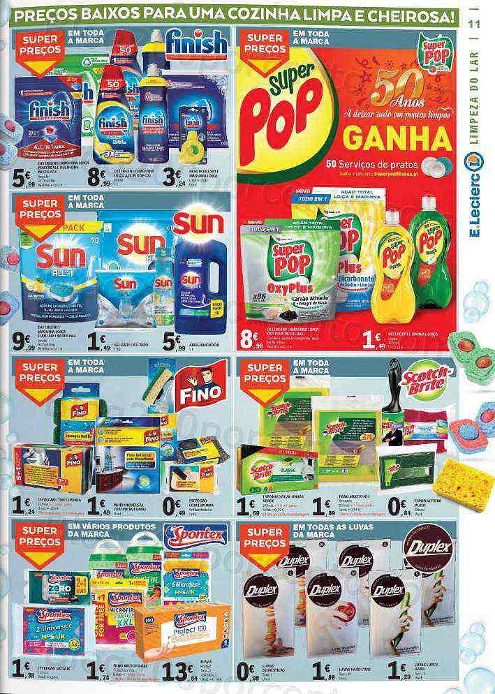 Antevisão Folheto E-LECLERC Especial Limpeza Promoções de 30 agosto a 11 setembro
