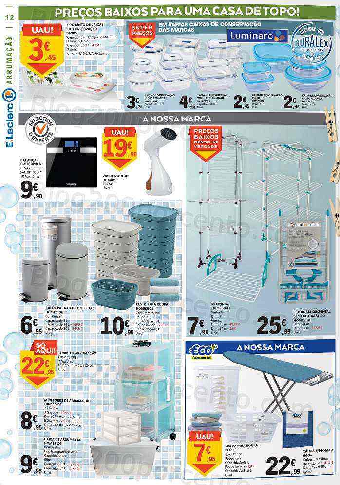 Antevisão Folheto E-LECLERC Especial Limpeza Promoções de 30 agosto a 11 setembro