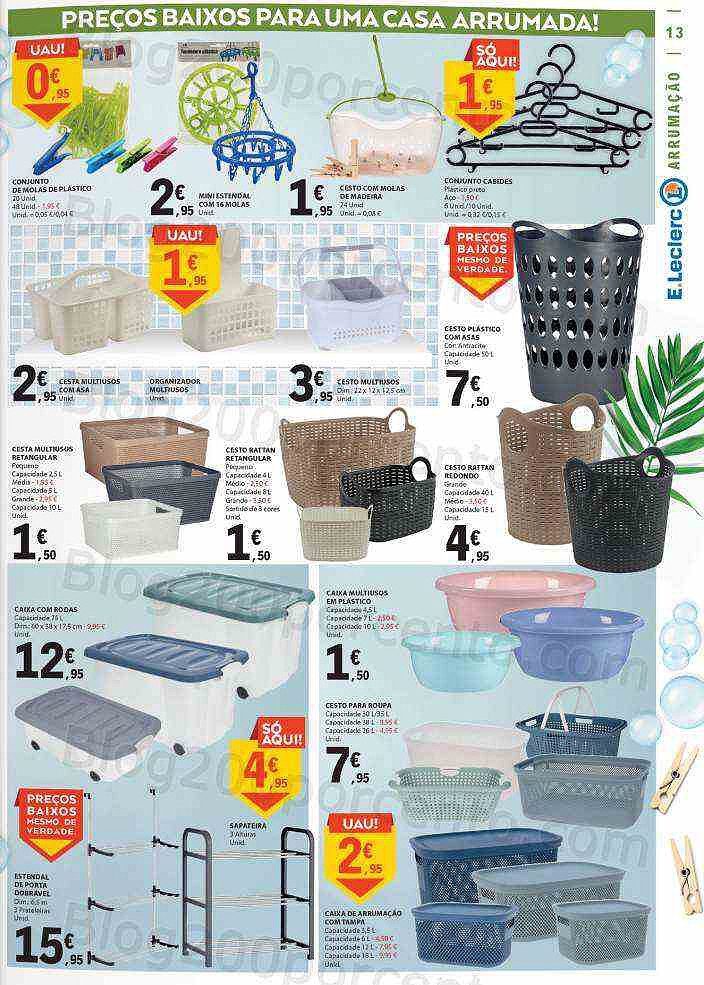 Antevisão Folheto E-LECLERC Especial Limpeza Promoções de 30 agosto a 11 setembro