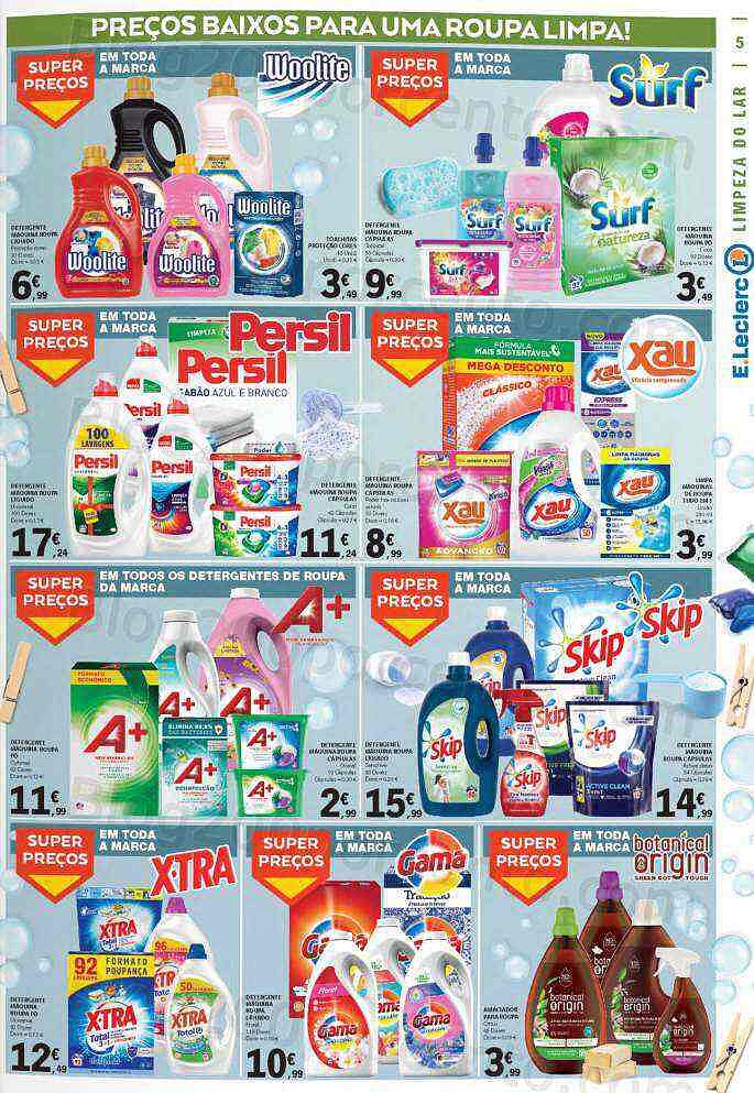 Antevisão Folheto E-LECLERC Especial Limpeza Promoções de 30 agosto a 11 setembro