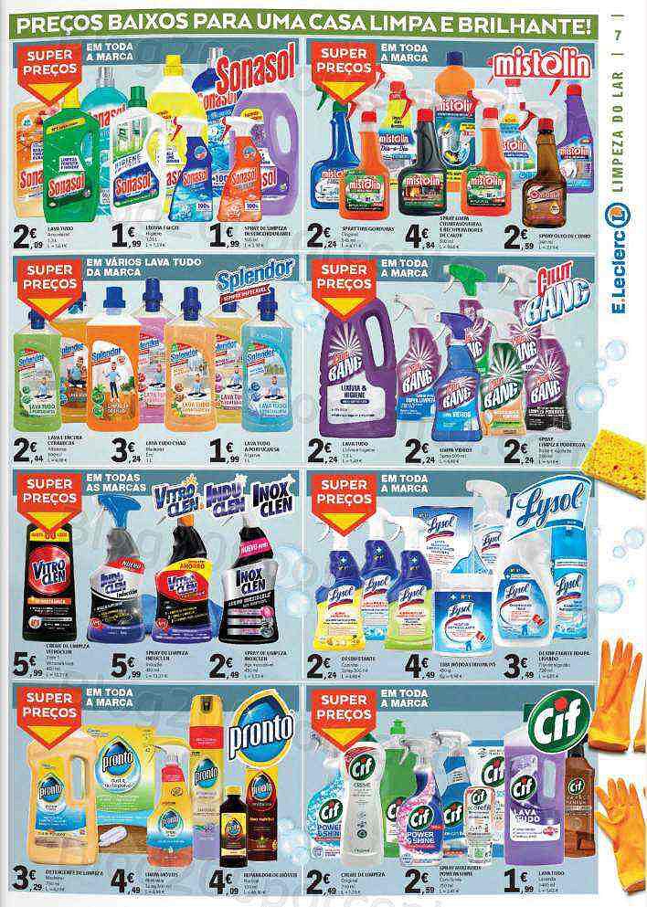 Antevisão Folheto E-LECLERC Especial Limpeza Promoções de 30 agosto a 11 setembro