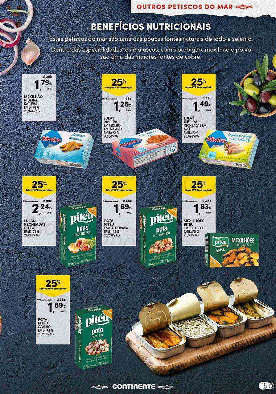 Antevisão Folheto CONTINENTE Especial Conservas Promoções de 16 agosto a 4 setembro