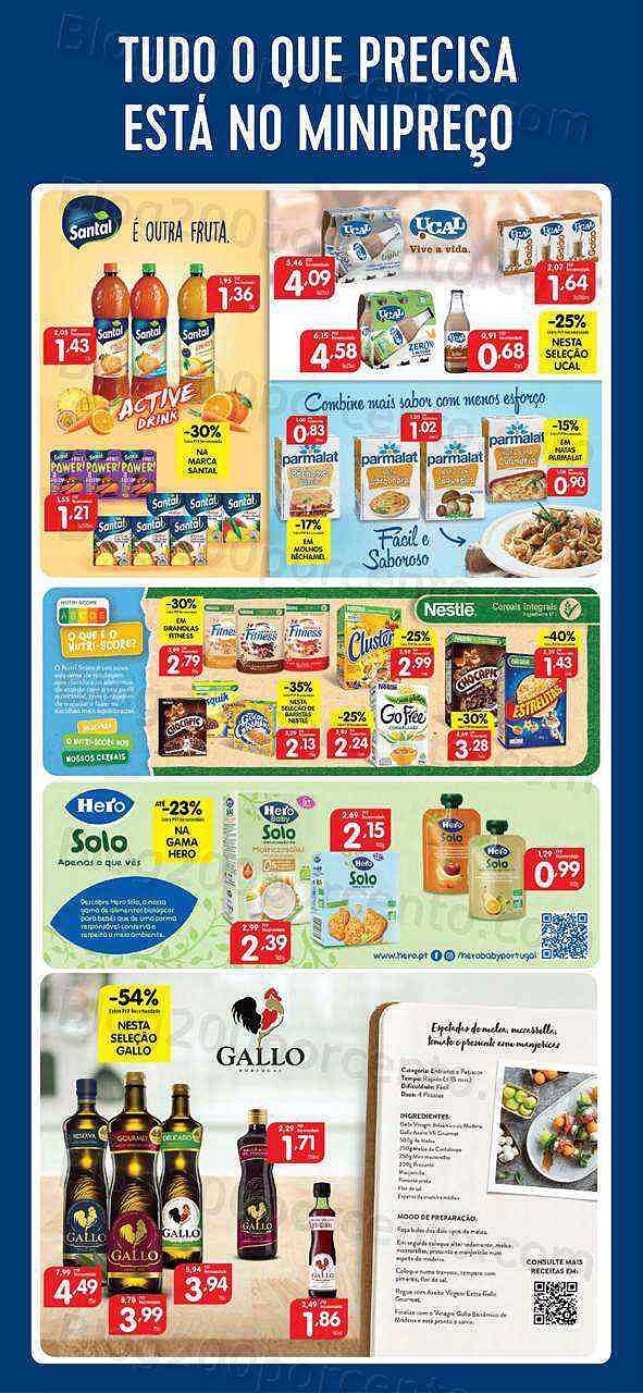 Antevisão Folheto MINIPREÇO Extra Promoções de 25 a 31 agosto
