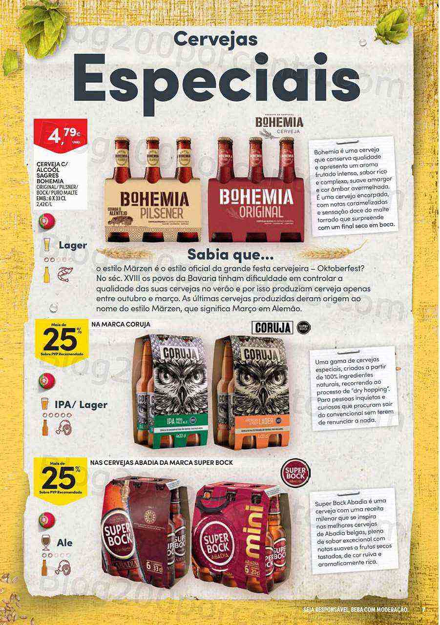 Antevisão Folheto CONTINENTE Especial Cervejas Promoções de 16 agosto a 11 setembro