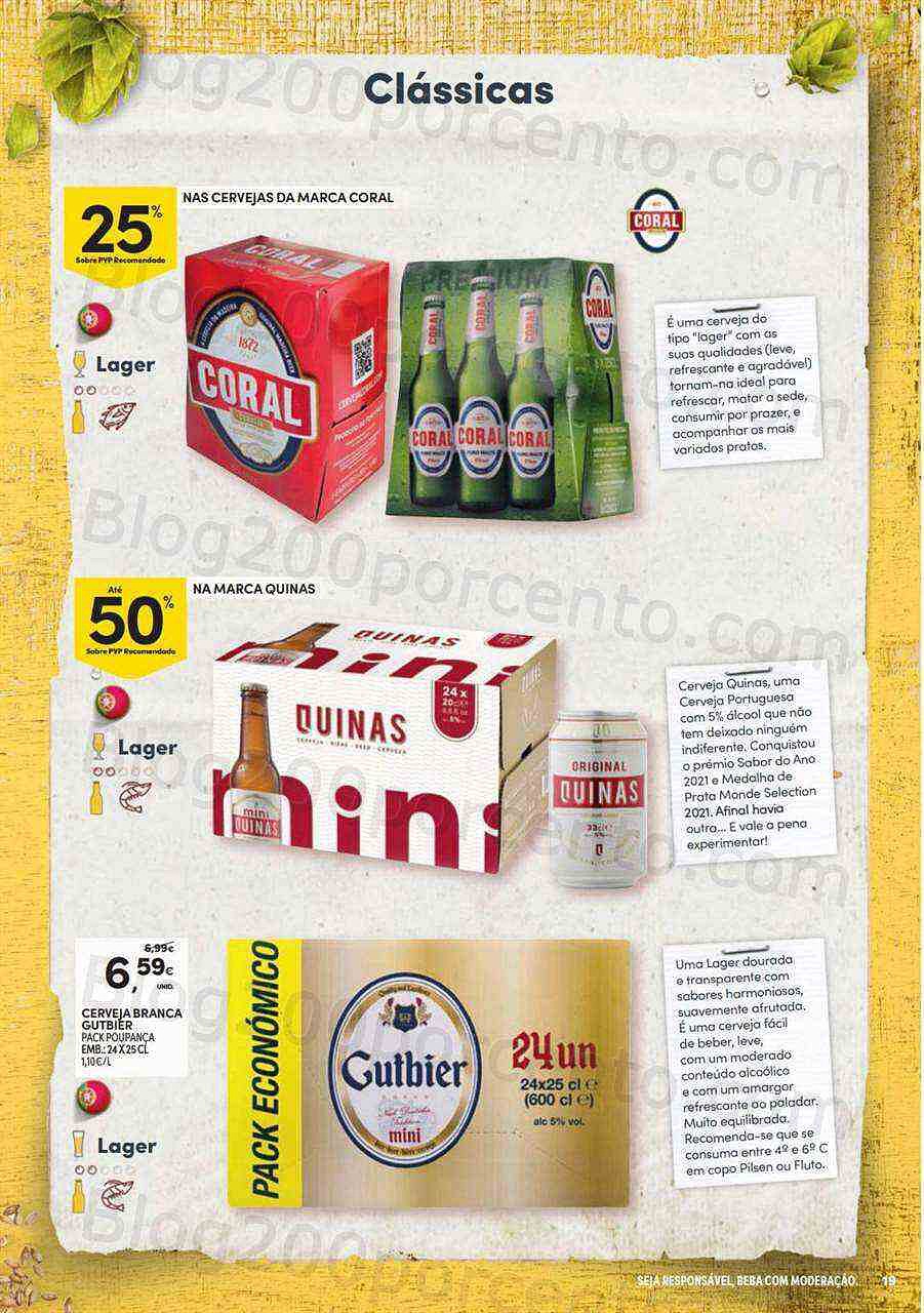Antevisão Folheto CONTINENTE Especial Cervejas Promoções de 16 agosto a 11 setembro