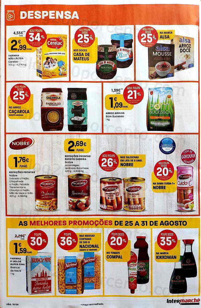Antevisão Folheto INTERMARCHÉ Contact Promoções de 25 a 31 agosto