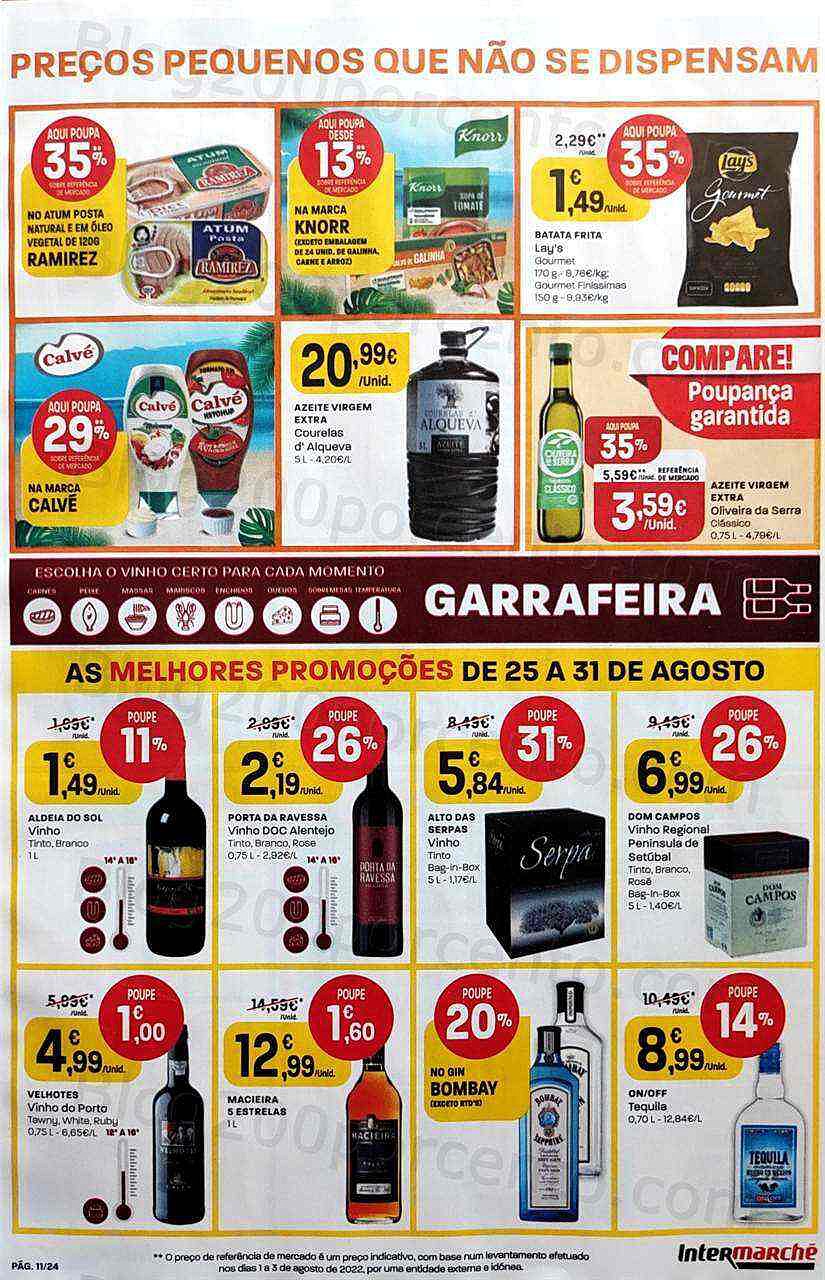 Antevisão Folheto INTERMARCHÉ Contact Promoções de 25 a 31 agosto