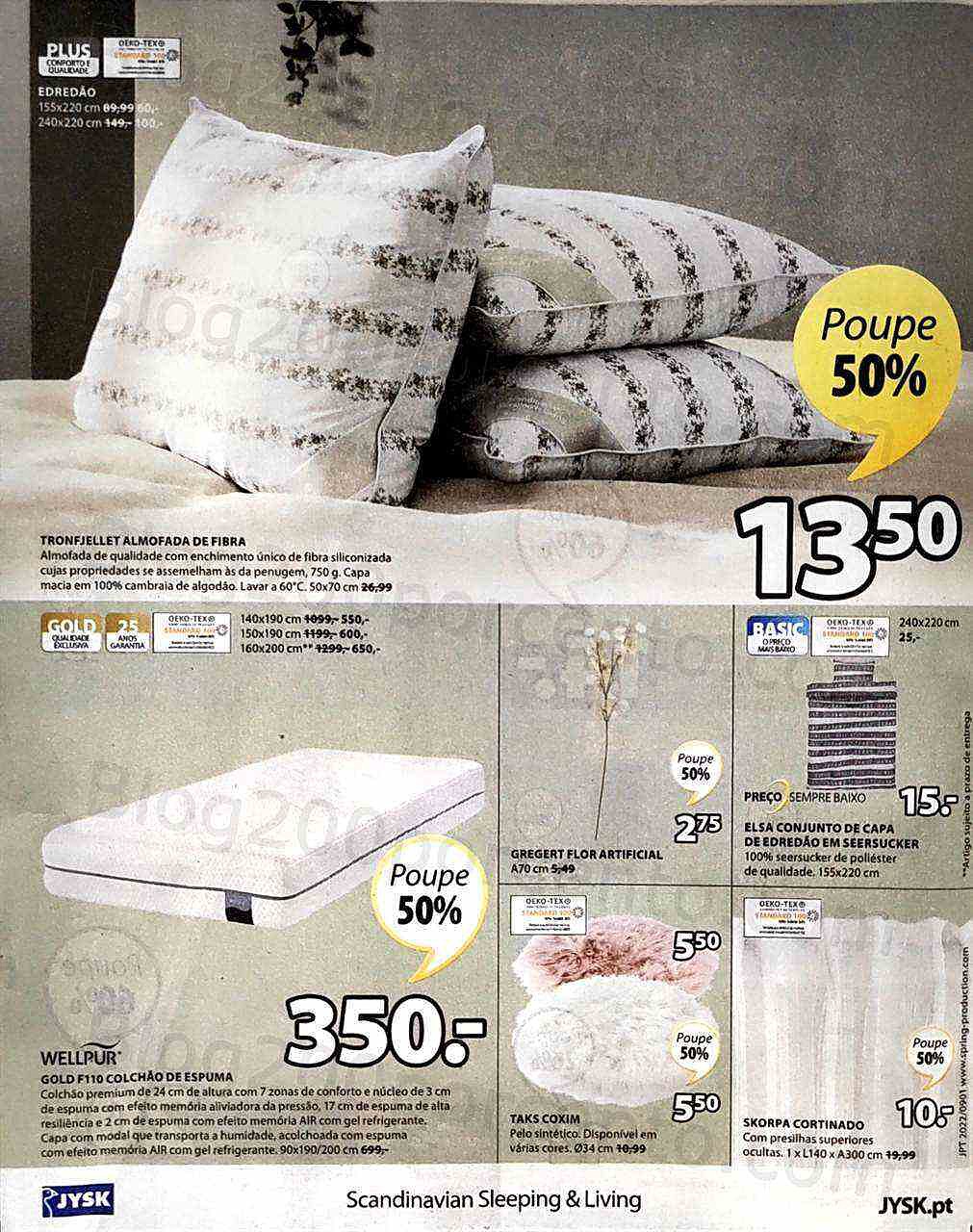 Antevisão Folheto JYSK Promoções de 1 a 14 setembro