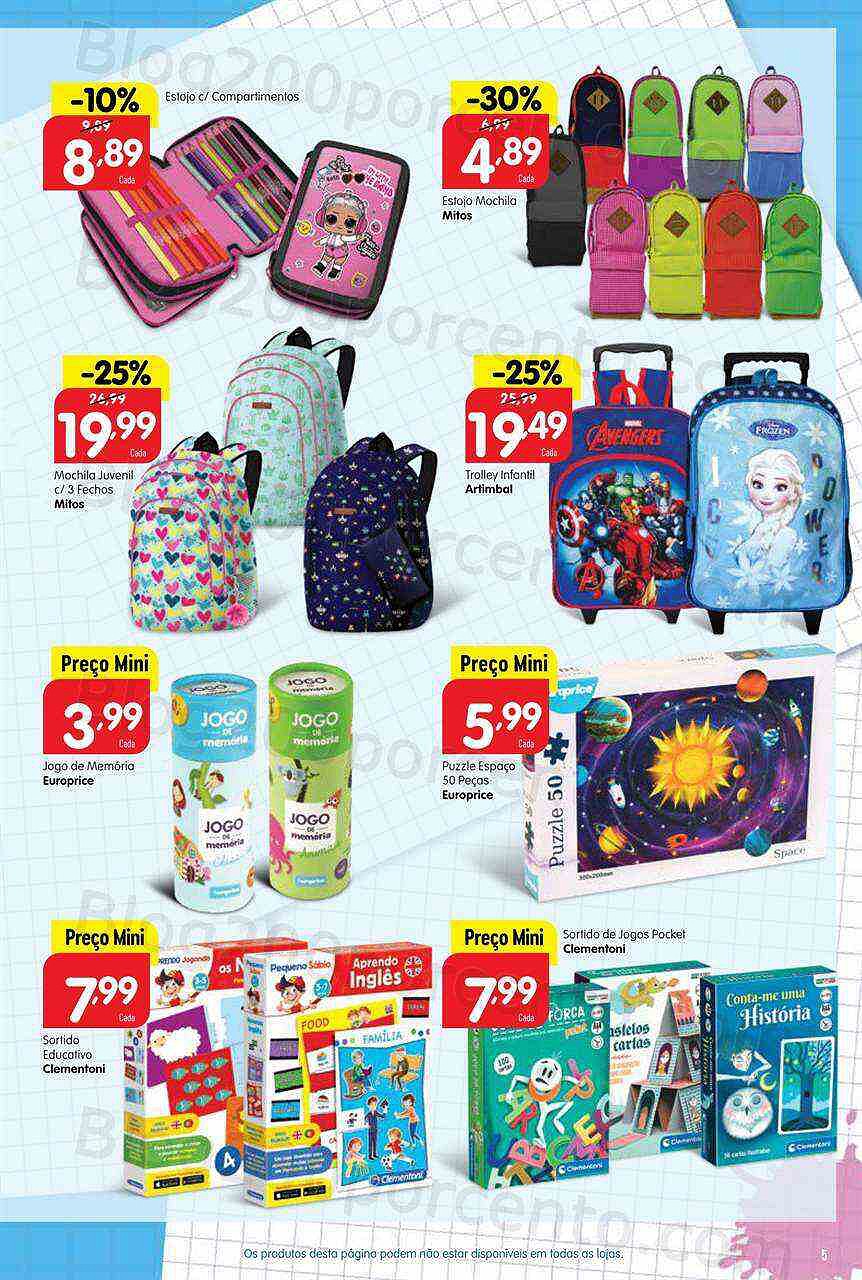 Antevisão Folheto MINIPREÇO Especial Regresso às Aulas Promoções de 25 agosto a 21 setembro